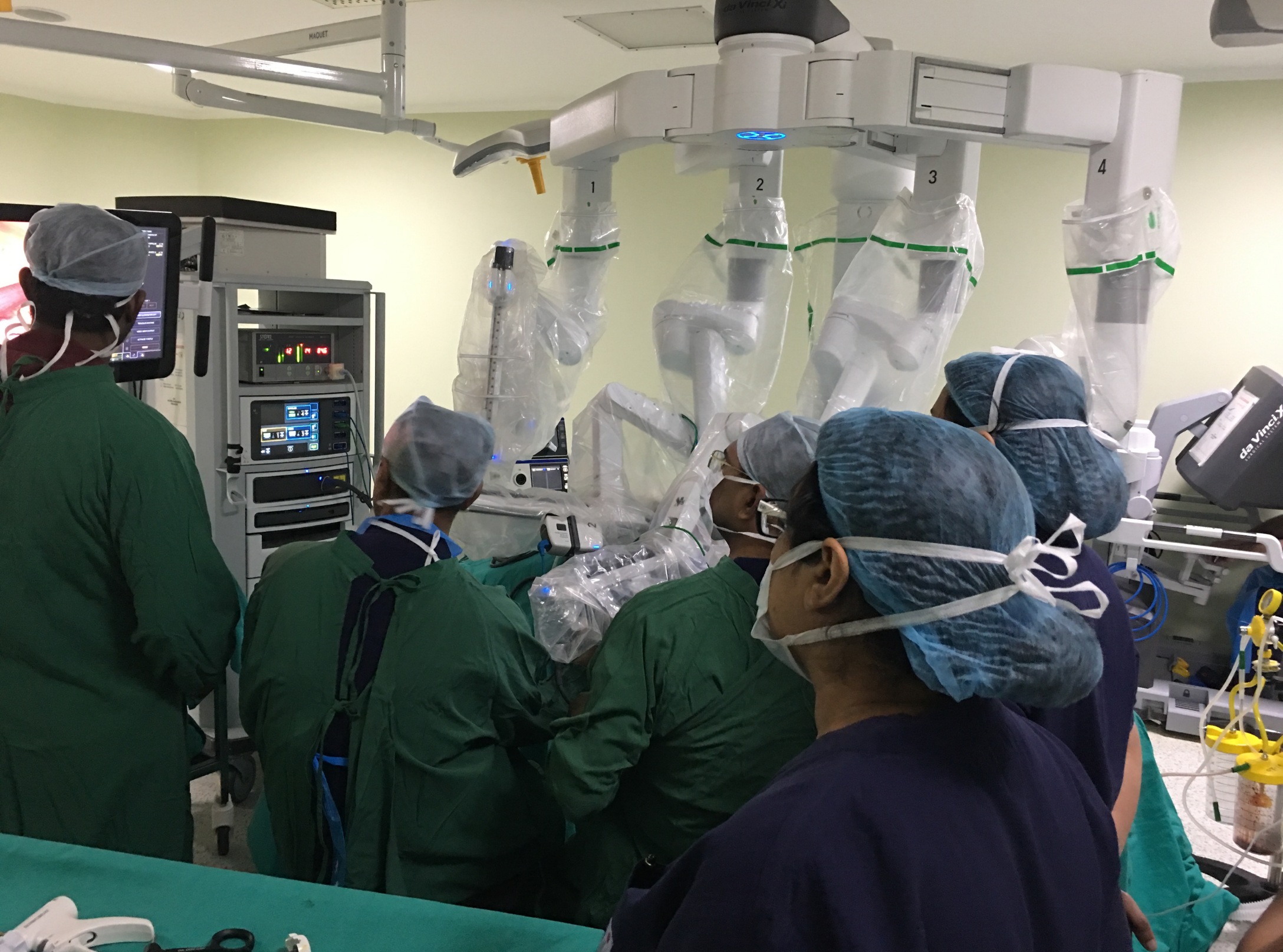 Performing surgery